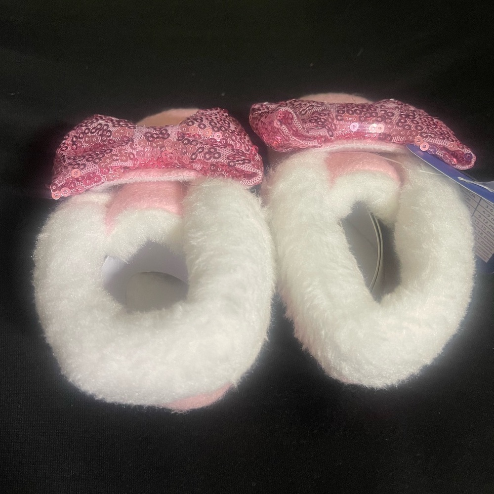 Pink Baby Booties Infant Socks 0-12 mos - Picture 2 of 10